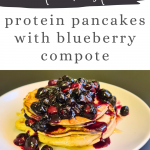 Discover breakfast bliss with these wholesome and high-protein pancakes adorned with a burst of blueberry goodness. Start your day on a delicious and nutritious note!