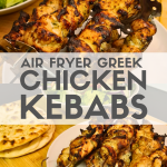 Experience an extravaganza of flavors with these air-fried Greek chicken kebabs. Quick, easy, and incredibly delicious, they're perfect for a hassle-free dinner.