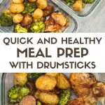 Elevate your meal prep game with these fiery cayenne pepper chicken drumsticks, perfectly paired with roasted baby potatoes and broccoli. Get ready for a week of flavorful and nutritious lunches or dinners!