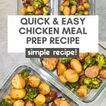Get ready to spice up your meal prep game with these fiery cayenne pepper chicken drumsticks! Combined with perfectly roasted baby potatoes and broccoli, this meal prep recipe is a guaranteed crowd-pleaser.