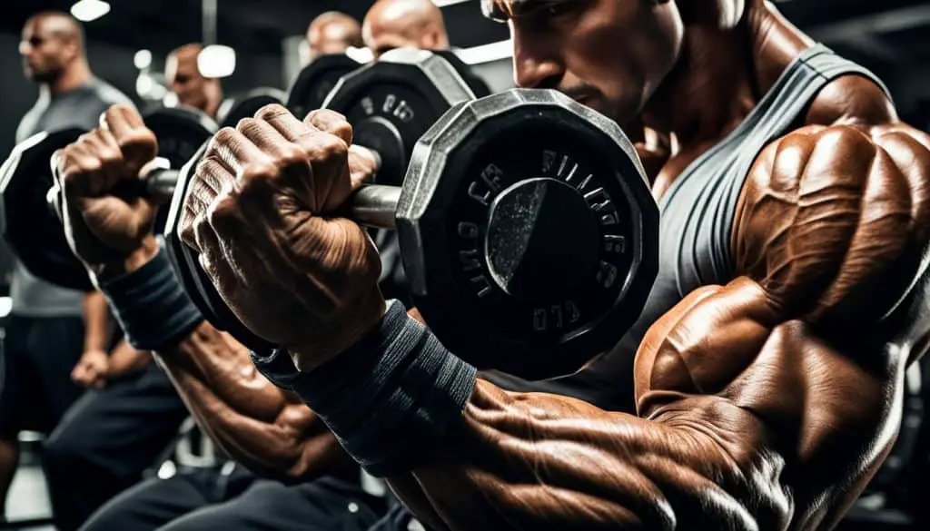 bench press for biceps development